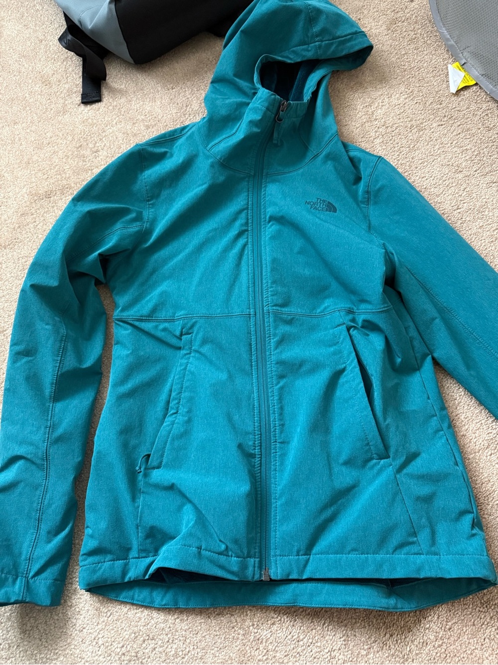 The North Face Women's Teal Hooded thick winter Jacket